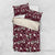 Cardical Christmas Wine Red Bedding Set Xmas Pattern