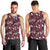 Cardinal Christmas Wine Red Men Tank Top Xmas Pattern - Wonder Print Shop