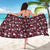 Cardinal Christmas Wine Red Sarong Xmas Pattern - Wonder Print Shop