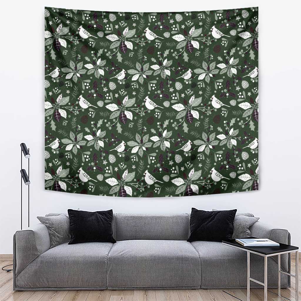 Cardical Christmas Green Tapestry Xmas Pattern