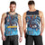 Personalized Bahamas Junkanoo Men Tank Top Bahamian Mask Blue Marlin - Wonder Print Shop