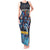 Personalized Bahamas Junkanoo Tank Maxi Dress Bahamian Mask Blue Marlin - Wonder Print Shop