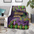 Mardi Gras Blanket Luxury Mask Fleur De Lis