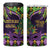 Personalized Mardi Gras 4 in 1 Can Cooler Tumbler Luxury Mask Fleur De Lis - Wonder Print Shop