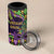 Personalized Mardi Gras 4 in 1 Can Cooler Tumbler Luxury Mask Fleur De Lis - Wonder Print Shop