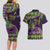 Personalized Mardi Gras Couples Matching Long Sleeve Bodycon Dress and Hawaiian Shirt Luxury Mask Fleur De Lis - Wonder Print Shop