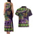 Personalized Mardi Gras Couples Matching Tank Maxi Dress and Hawaiian Shirt Luxury Mask Fleur De Lis - Wonder Print Shop