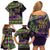 Personalized Mardi Gras Family Matching Off Shoulder Short Dress and Hawaiian Shirt Luxury Mask Fleur De Lis - Wonder Print Shop