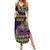 Personalized Mardi Gras Family Matching Summer Maxi Dress and Hawaiian Shirt Luxury Mask Fleur De Lis - Wonder Print Shop