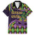 Personalized Mardi Gras Family Matching Tank Maxi Dress and Hawaiian Shirt Luxury Mask Fleur De Lis - Wonder Print Shop