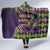 Mardi Gras Hooded Blanket Luxury Mask Fleur De Lis