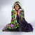 Mardi Gras Hooded Blanket Luxury Mask Fleur De Lis