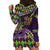 Personalized Mardi Gras Hoodie Dress Luxury Mask Fleur De Lis - Wonder Print Shop