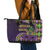 Mardi Gras Leather Tote Bag Luxury Mask Fleur De Lis - Wonder Print Shop