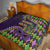 Mardi Gras Quilt Luxury Mask Fleur De Lis - Wonder Print Shop