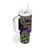 Personalized Mardi Gras Tumbler With Handle Luxury Mask Fleur De Lis