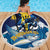 Barbados God Of The Sea Beach Blanket Bajan Flying Fish Special Version - Wonder Print Shop