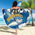 Barbados God Of The Sea Beach Blanket Bajan Flying Fish Special Version - Wonder Print Shop