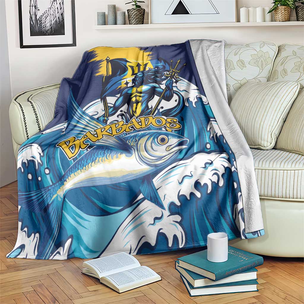 Barbados God Of The Sea Blanket Bajan Flying Fish Special Version