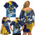 Personalized Barbados God Of The Sea Family Matching Off Shoulder Short Dress and Hawaiian Shirt Bajan Flying Fish Special Version - Wonder Print Shop