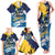 Personalized Barbados God Of The Sea Family Matching Tank Maxi Dress and Hawaiian Shirt Bajan Flying Fish Special Version - Wonder Print Shop