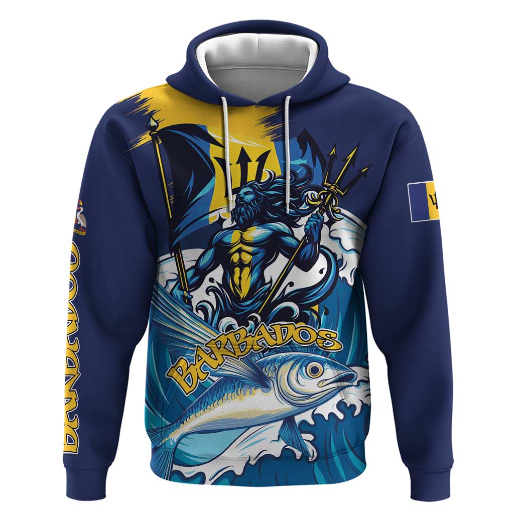 Personalized Barbados God Of The Sea Hoodie Bajan Flying Fish Special Version - Wonder Print Shop