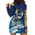 Personalized Barbados God Of The Sea Hoodie Dress Bajan Flying Fish Special Version - Wonder Print Shop