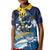 Personalized Barbados God Of The Sea Kid Polo Shirt Bajan Flying Fish Special Version - Wonder Print Shop