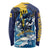 Personalized Barbados God Of The Sea Long Sleeve Shirt Bajan Flying Fish Special Version - Wonder Print Shop