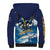 Personalized Barbados God Of The Sea Sherpa Hoodie Bajan Flying Fish Special Version - Wonder Print Shop