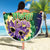 Personalized Mardi Gras Beach Blanket Carnival Feathers Masks