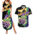 Personalized Mardi Gras Couples Matching Summer Maxi Dress and Hawaiian Shirt Carnival Feathers Masks