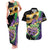 Personalized Mardi Gras Couples Matching Tank Maxi Dress and Hawaiian Shirt Carnival Feathers Masks