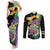 Personalized Mardi Gras Couples Matching Tank Maxi Dress and Long Sleeve Button Shirt Carnival Feathers Masks