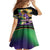 Personalized Mardi Gras Family Matching Long Sleeve Bodycon Dress and Hawaiian Shirt Carnival Feathers Masks