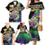 Personalized Mardi Gras Family Matching Mermaid Dress and Hawaiian Shirt Carnival Feathers Masks