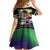 Personalized Mardi Gras Family Matching Off Shoulder Maxi Dress and Hawaiian Shirt Carnival Feathers Masks