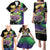 Personalized Mardi Gras Family Matching Puletasi and Hawaiian Shirt Carnival Feathers Masks