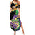 Personalized Mardi Gras Family Matching Summer Maxi Dress and Hawaiian Shirt Carnival Feathers Masks