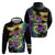 Personalized Mardi Gras Hoodie Carnival Feathers Masks