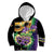 Personalized Mardi Gras Kid Hoodie Carnival Feathers Masks