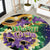 Mardi Gras Round Carpet Carnival Feathers Masks - Wonder Print Shop