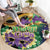 Mardi Gras Round Carpet Carnival Feathers Masks - Wonder Print Shop