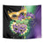 Personalized Mardi Gras Tapestry Carnival Feathers Masks