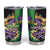 Personalized Mardi Gras Tumbler Cup Carnival Feathers Masks