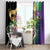 Personalized Mardi Gras Window Curtain Carnival Feathers Masks