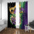 Personalized Mardi Gras Window Curtain Carnival Feathers Masks