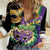 Personalized Mardi Gras Women Casual Shirt Carnival Feathers Masks