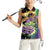 Personalized Mardi Gras Women Sleeveless Polo Shirt Carnival Feathers Masks