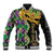 Personalized Mardi Gras Baseball Jacket Gold Mask Unique Style